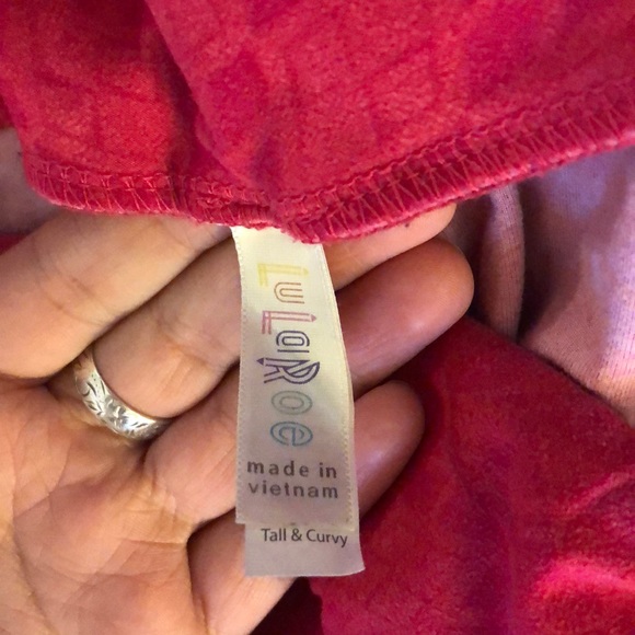 LulaRoa Tall & Curvy Hot Pink Leggings - Picture 2 of 4